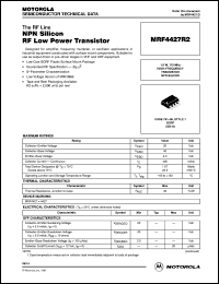 datasheet for MRF4427R2 by Motorola