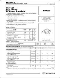 datasheet for MRF325 by Motorola