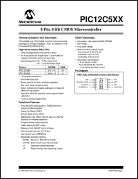 datasheet for PIC12C508-04/JW by Microchip Technology, Inc.