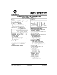 datasheet for PIC12CE518T-04I/SM by Microchip Technology, Inc.
