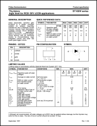datasheet for BT168BW by Philips Semiconductors