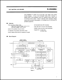 datasheet for S-4520BA-CG by Seiko Epson Corporation