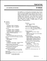 datasheet for S-4562A by Seiko Epson Corporation