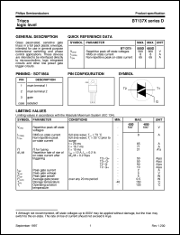 datasheet for BT137X-600D by Philips Semiconductors