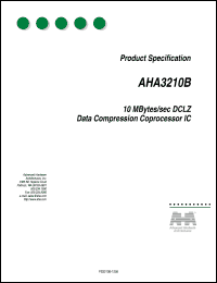 datasheet for AHA3210B-020PQC by Advanced Hardware Architectures
