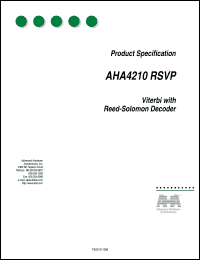 datasheet for AHA4210A-062PJC by Advanced Hardware Architectures