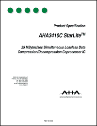 datasheet for AHA3410C-025PQC by Advanced Hardware Architectures