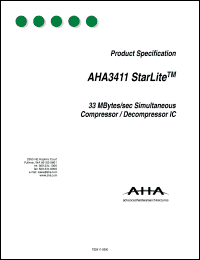 datasheet for AHA3411A-033PQC by Advanced Hardware Architectures