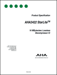 datasheet for AHA3422A-033PQC by Advanced Hardware Architectures