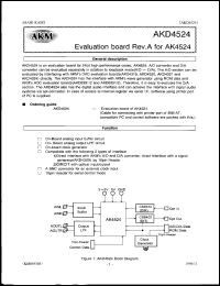 datasheet for AKD4524 by AKM Semiconductor, Inc.
