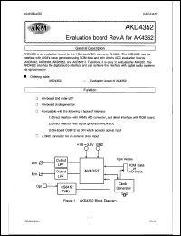 datasheet for AKD4352 by AKM Semiconductor, Inc.