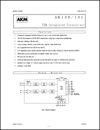 datasheet for AK131 by AKM Semiconductor, Inc.