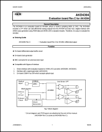 datasheet for AKD4394 by AKM Semiconductor, Inc.