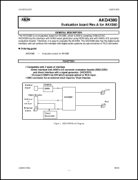 datasheet for AKD4380 by AKM Semiconductor, Inc.