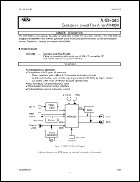 datasheet for AKD4363 by AKM Semiconductor, Inc.