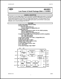 datasheet for AK4551 by AKM Semiconductor, Inc.