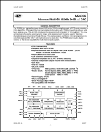 datasheet for AK4395 by AKM Semiconductor, Inc.