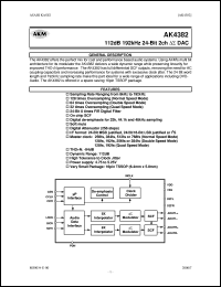 datasheet for AK4382 by AKM Semiconductor, Inc.