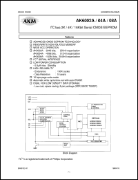 datasheet for AK6008AF by AKM Semiconductor, Inc.