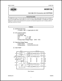 datasheet for AK9813AF by AKM Semiconductor, Inc.