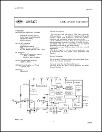 datasheet for AK5370 by AKM Semiconductor, Inc.