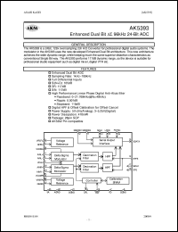 datasheet for AK5393-VS by AKM Semiconductor, Inc.