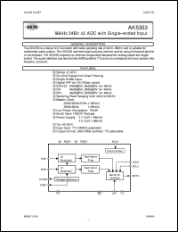 datasheet for AK5353VT by AKM Semiconductor, Inc.