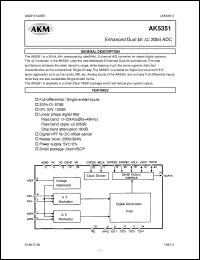 datasheet for AK5351-VF by AKM Semiconductor, Inc.