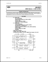 datasheet for AK4523VF by AKM Semiconductor, Inc.
