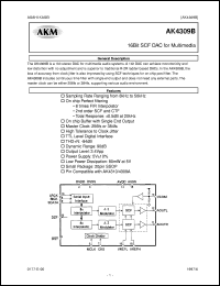 datasheet for AK4309BVM by AKM Semiconductor, Inc.