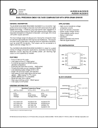 datasheet for ALD2301CSA by Advanced Linear Devices, Inc.
