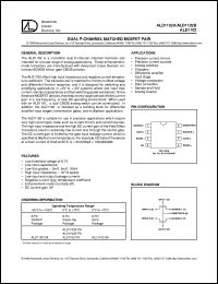 datasheet for ALD1102BPA by Advanced Linear Devices, Inc.