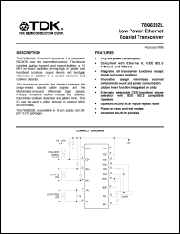 datasheet for 78Q8392L-28CH by TDK Semiconductor Corporation