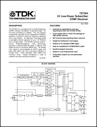 datasheet for 75T204-IP by TDK Semiconductor Corporation