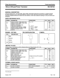 datasheet for BU1507AX by Philips Semiconductors