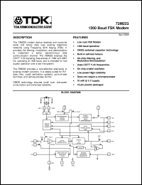 datasheet for 73M223-CL by TDK Semiconductor Corporation