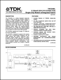 datasheet for 73K324BL-IGT by TDK Semiconductor Corporation