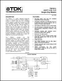 datasheet for 73K321L-IP by TDK Semiconductor Corporation