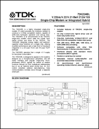 datasheet for 73K224BL-IH by TDK Semiconductor Corporation
