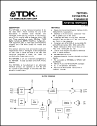 datasheet for 78P7200L-LGT by TDK Semiconductor Corporation