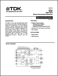 datasheet for 5504-CGT by TDK Semiconductor Corporation