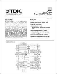 datasheet for 5003-CG by TDK Semiconductor Corporation