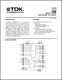 datasheet for 502BXXA64CGT by TDK Semiconductor Corporation