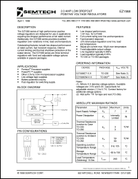 datasheet for EZ1588CT-2.5 by Semtech Corporation