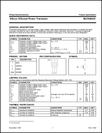 datasheet for BU2508AX by Philips Semiconductors