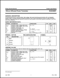 datasheet for BU2508DF by Philips Semiconductors