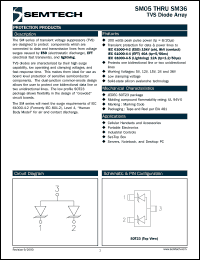 datasheet for SM36TC by Semtech Corporation