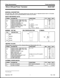 datasheet for BU2515DF by Philips Semiconductors