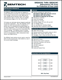 datasheet for SMDA05CTB by Semtech Corporation