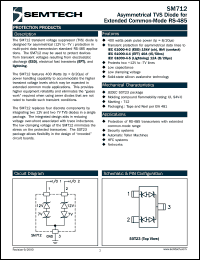 datasheet for SM712TG by Semtech Corporation